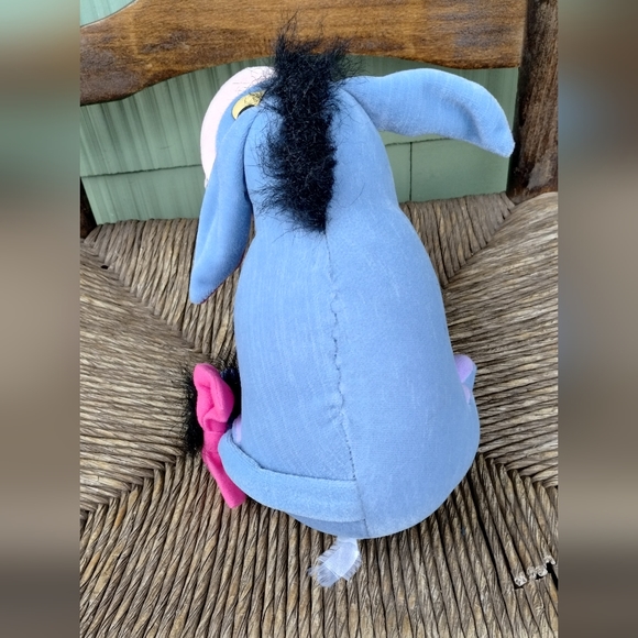 Disney Plush Eeyore Winnie the Pooh Hard Eyes 10” Mattel Arcotoy Stuffed Toy - Picture 7 of 11